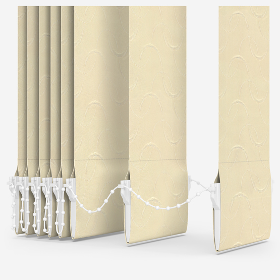 Badar Cream Vertical Blind Replacement Slats