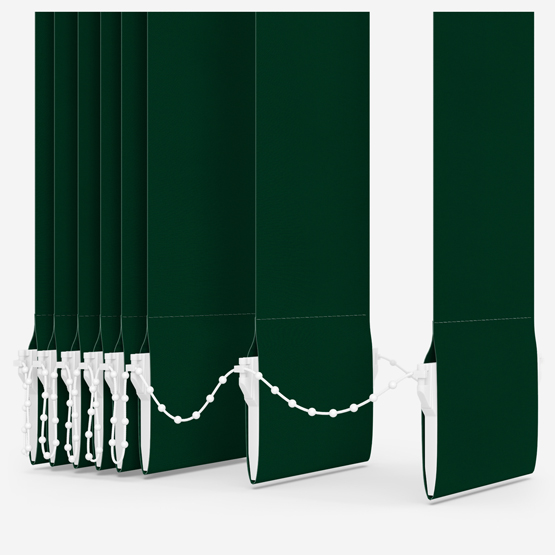 Deluxe Plain Forest Green Vertical Blind Replacement Slats