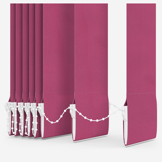 Deluxe Plain Hot Pink Vertical Blind Replacement Slats
