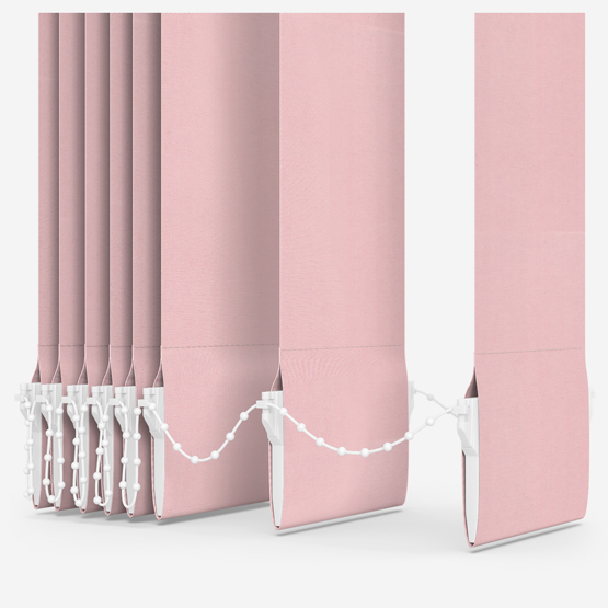 Deluxe Plain Peony Pink Vertical Blind Replacement Slats