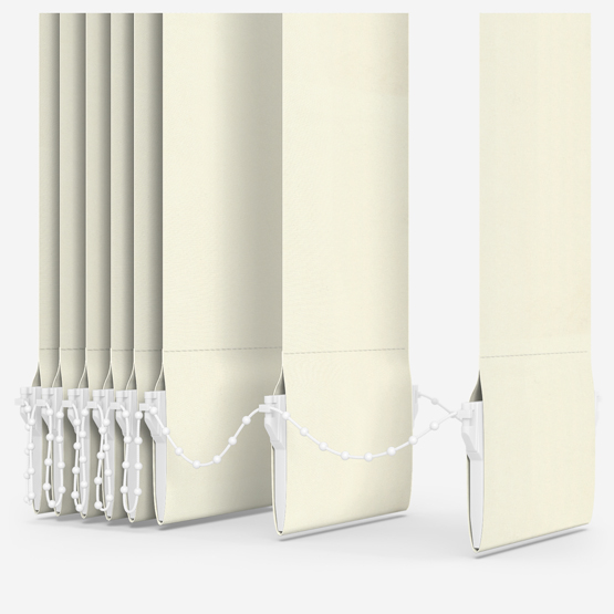 Deluxe Plain Vanilla Cream Vertical Blind Replacement Slats