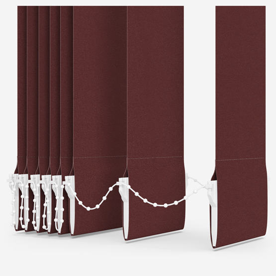 Optima Dimout Merlot Red Vertical Blind Replacement Slats
