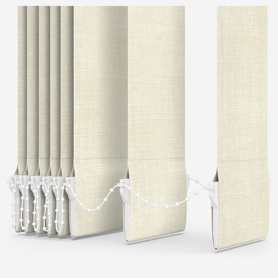 Voga Cream Textured Vertical Blind Replacement Slats