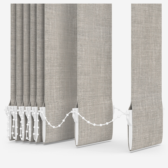 Voga Dove Grey Textured Vertical Blind Replacement Slats