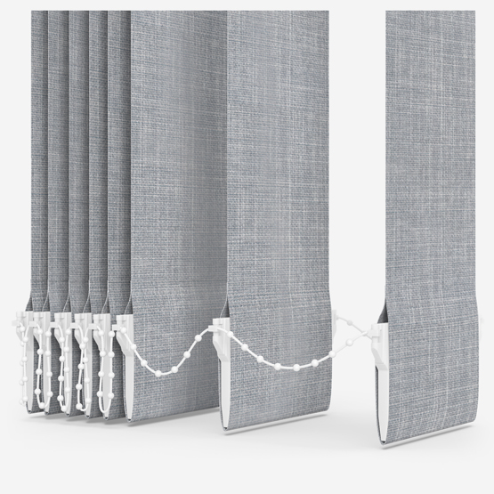 Voga Smoke Grey Textured Vertical Blind Replacement Slats