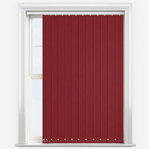 Deluxe Plain Red Vertical Replacement Slats