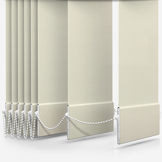 Absolute Blackout Cream Vertical Blind Replacement Slats