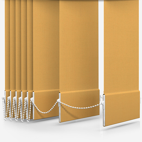 Absolute Blackout Yellow Vertical Blind Replacement Slats