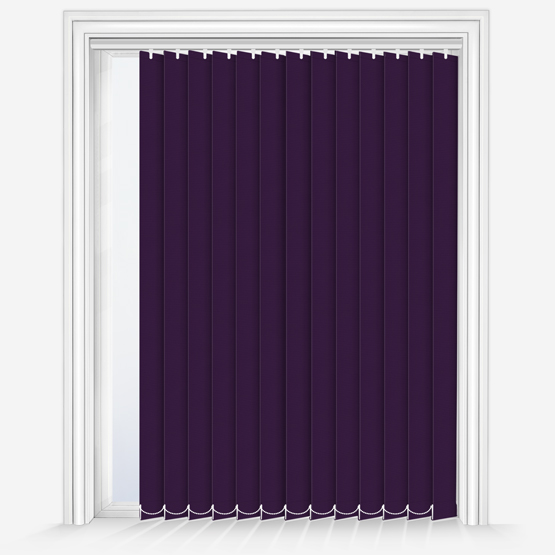 Deluxe Plain Purple Vertical Blind