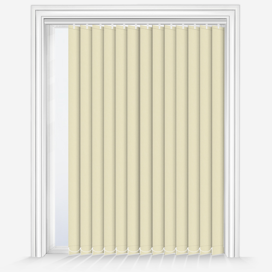 Optima Dimout Ivory Vertical Blind | Blinds Direct