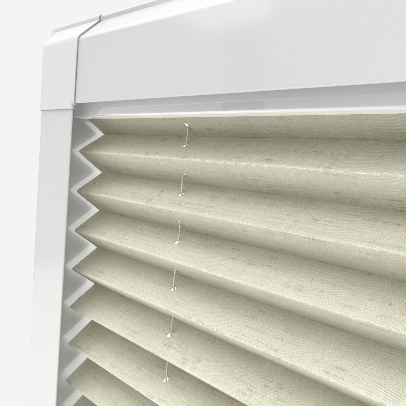 Pleated to measure Folding Blind ☆ Shine ☆ Rail Champagne ► Blinds plissees Blinds