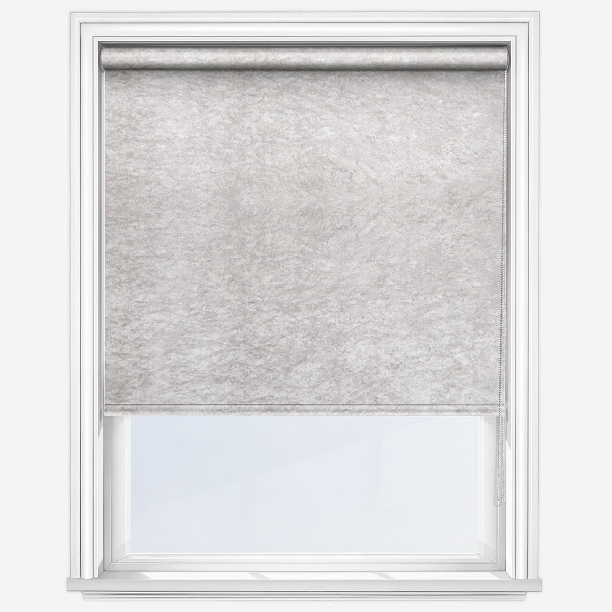 CRUSHED VELVET ROLLER BLIND BLINDS WITH EASY FITTING TRIMABLE SOFT TOUCH FABRIC 