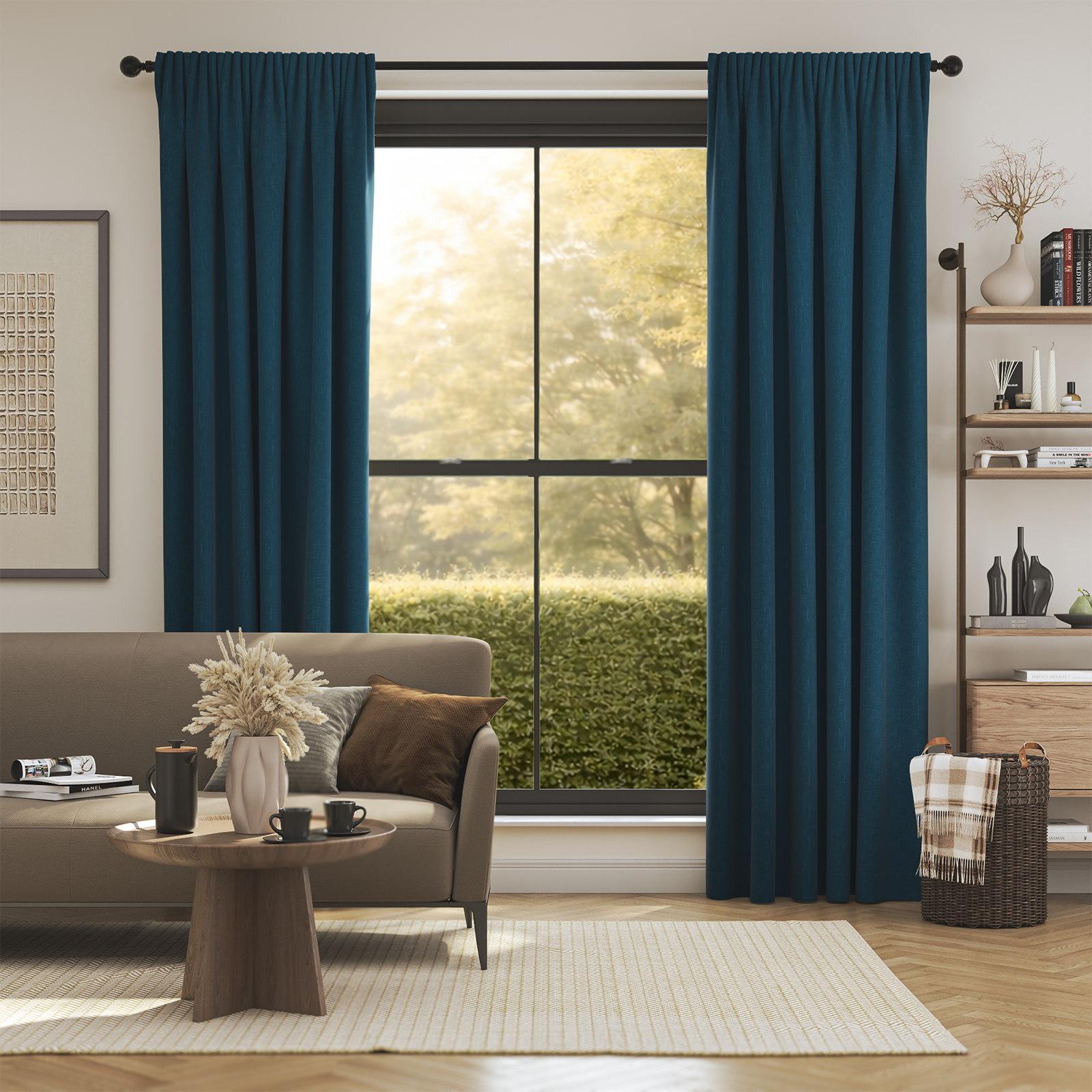 Neptune Blackout Teal Curtain | Blinds Direct