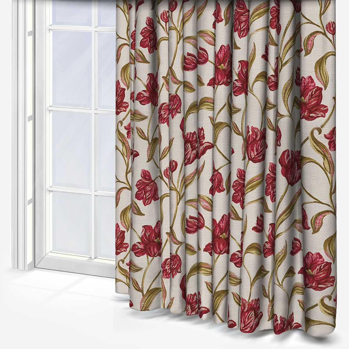 Gabriella Rouge Curtain Custom Curtains, Gabriella Shower Curtain