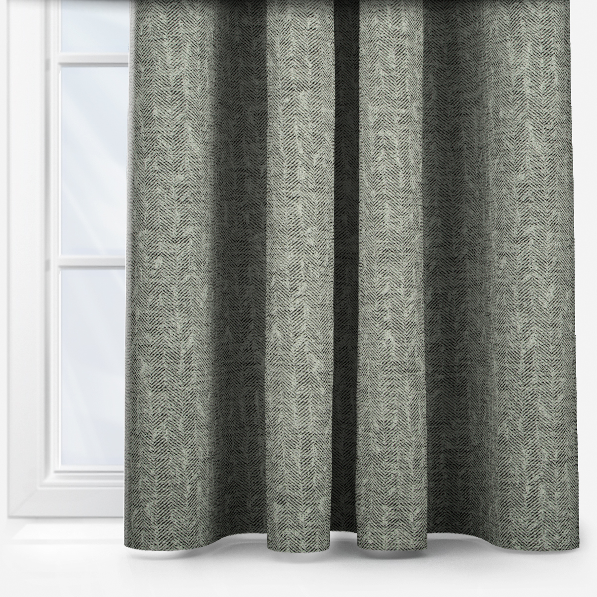 Tierra Charcoal Curtain | Blinds Direct
