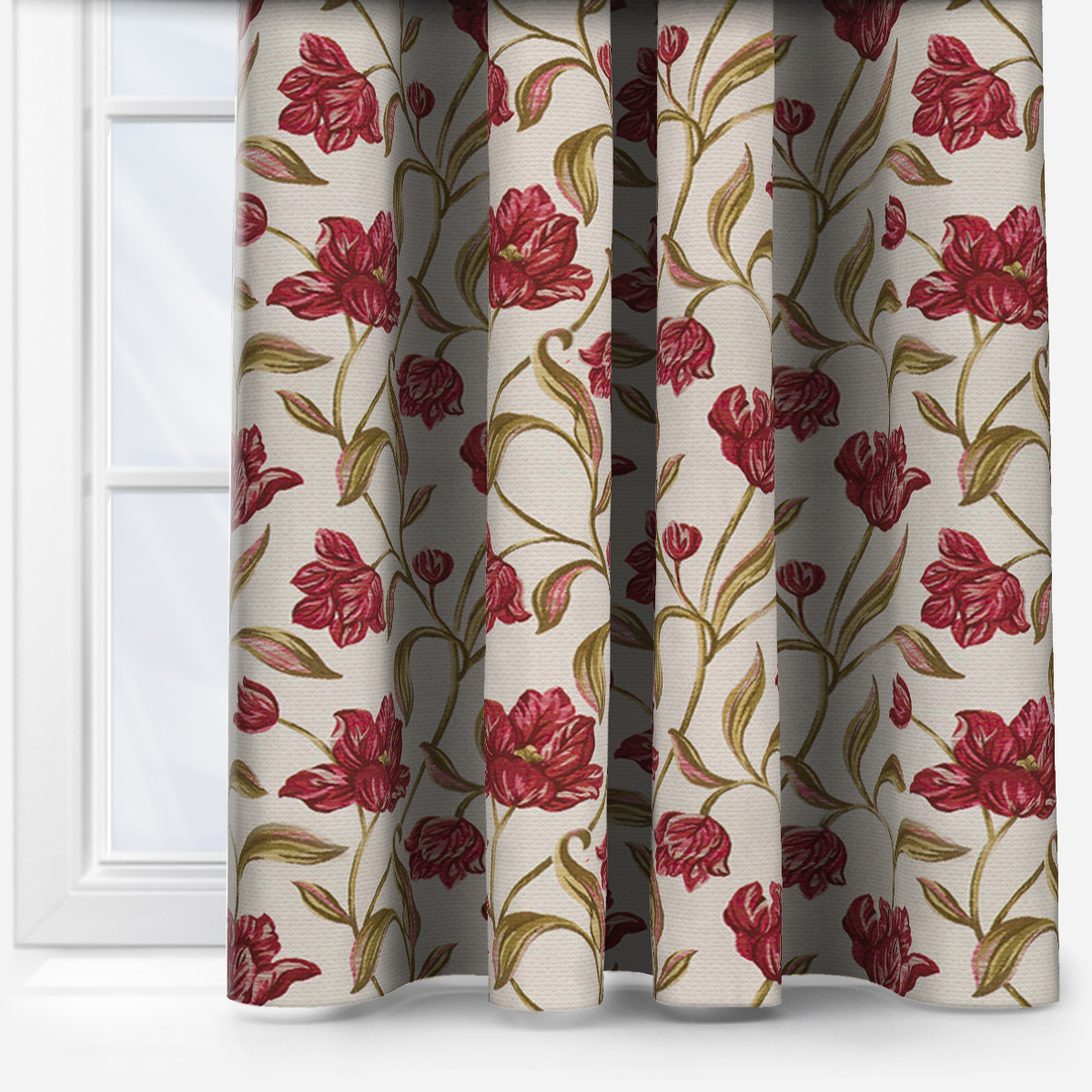 Gabriella Rouge Curtain Custom Curtains, Gabriella Shower Curtain