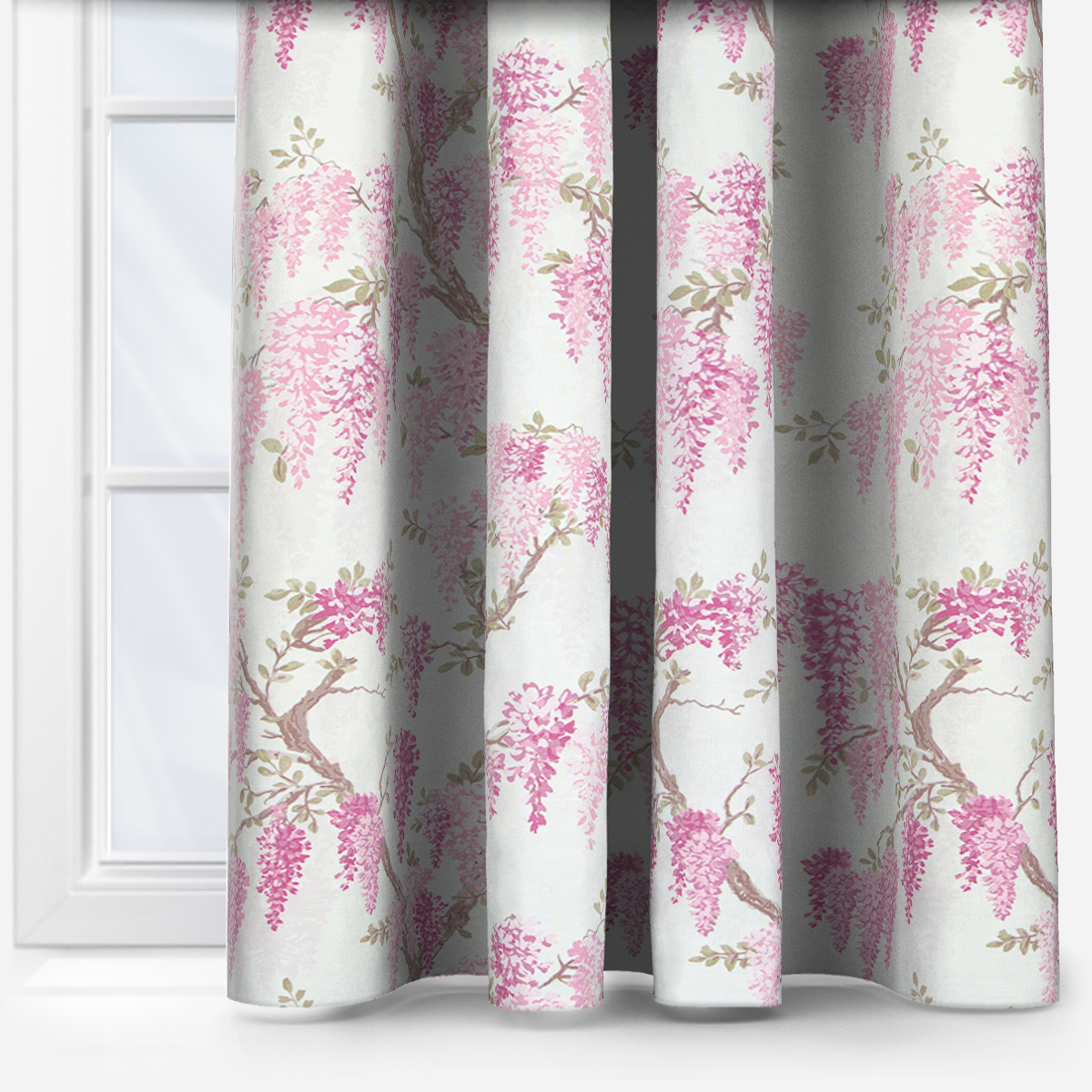 Store Romain Laura Ashley Wisteria - Sur Mesure, Motif Glycine, Neuf