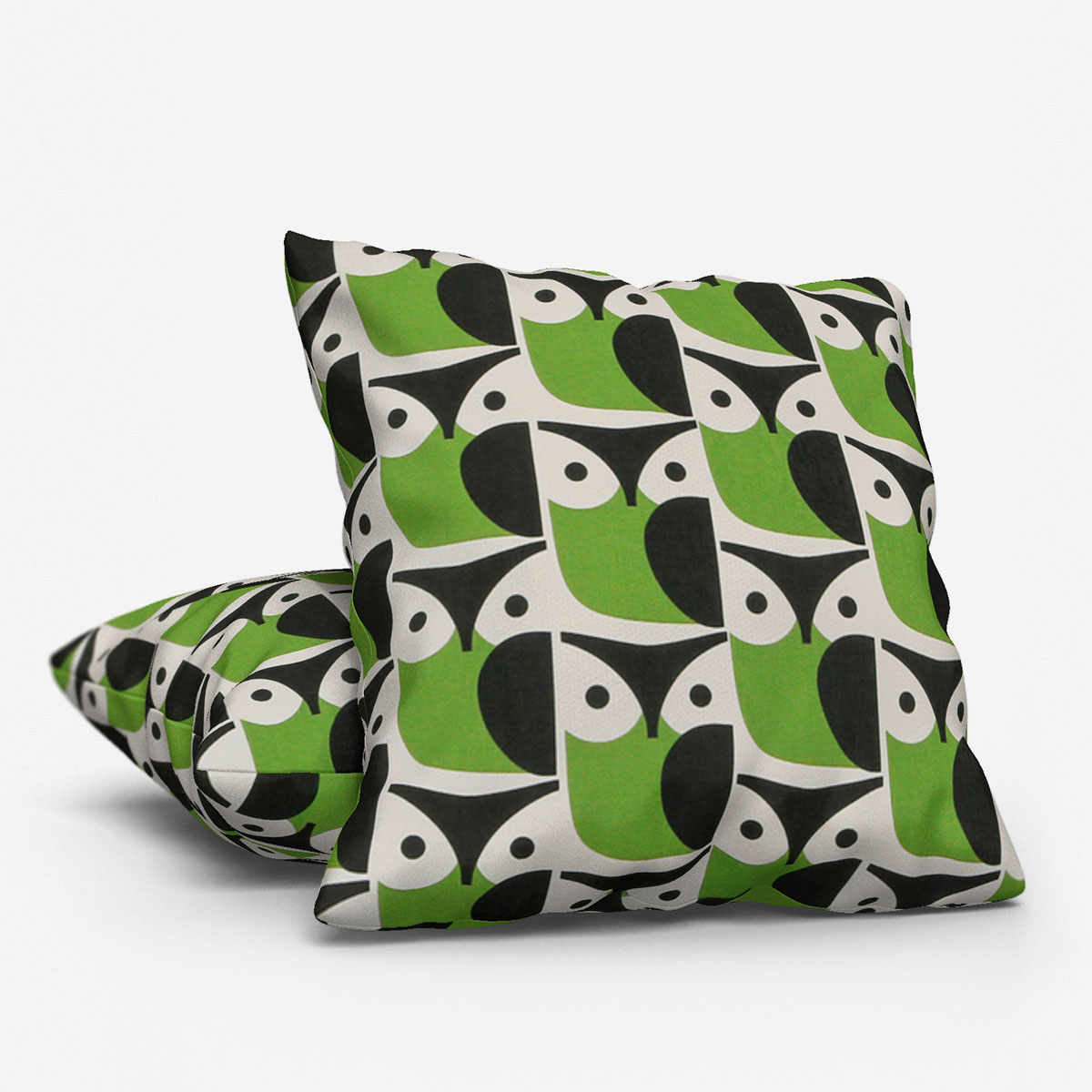 Orla Kiely Owl Chalky Green Cushion Blinds Direct