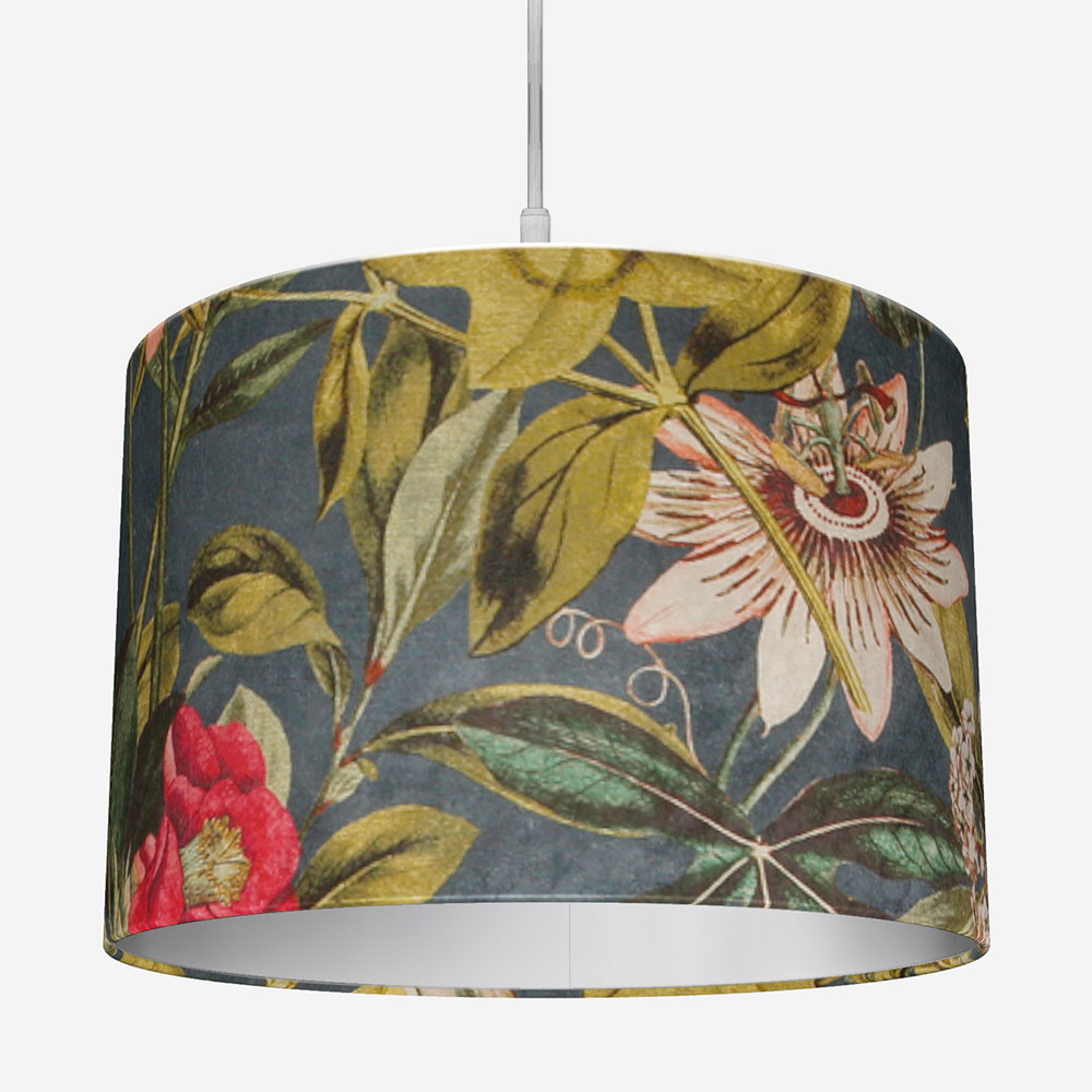 Handmade Lampshade made with C&C Passiflora Midnight