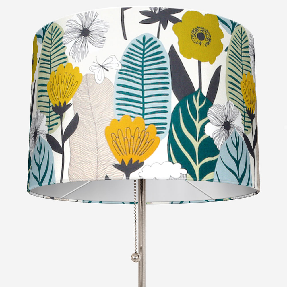Lamp or Ceiling UK Blooma Blooma Poppy Fabric Handmade Drum Lampshade Lightshade 