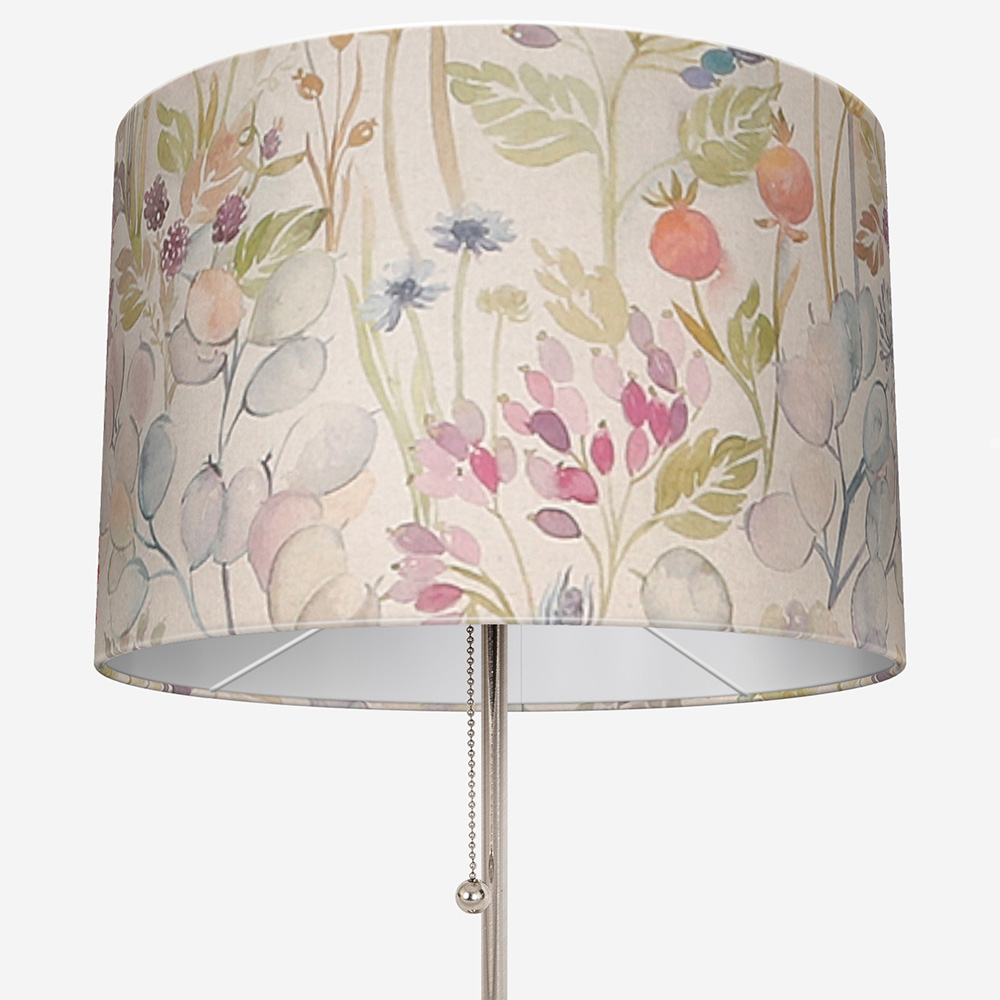 Voyage HEDGEROW cream white pink country floral drum lampshade 15cm to 40cm 