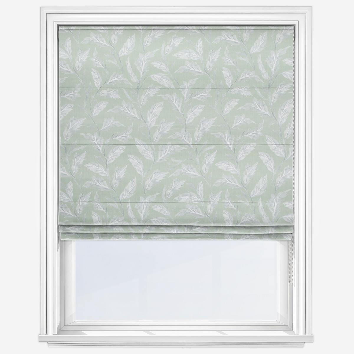 Voyage Eildon Moss Roman Blind Blinds Direct