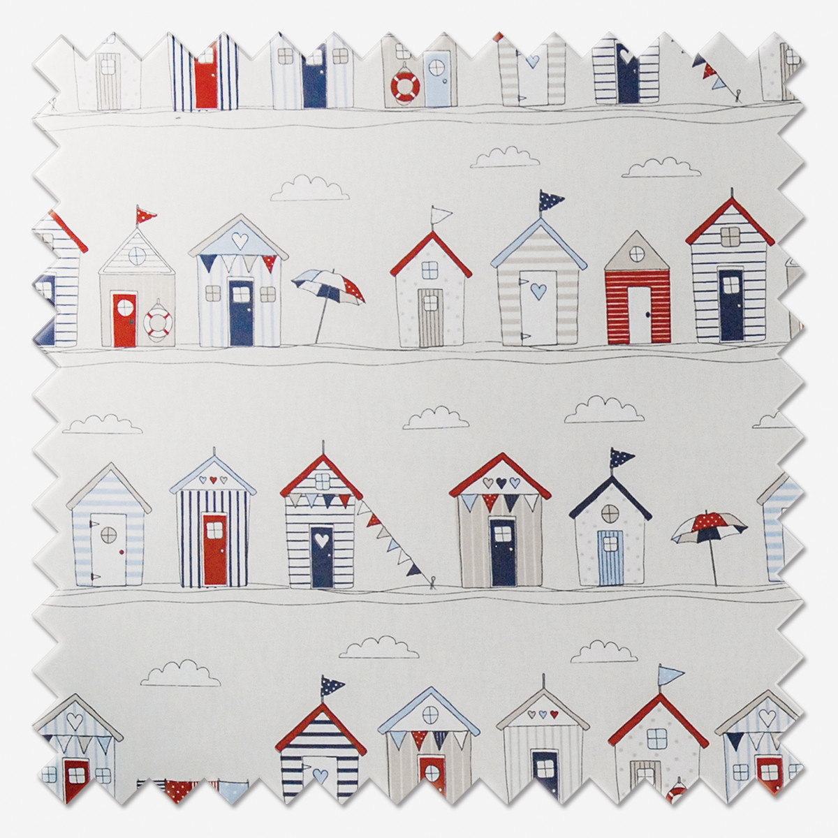 Details about   The Beach Huts Tropical printed picture photo roller blind made to measure