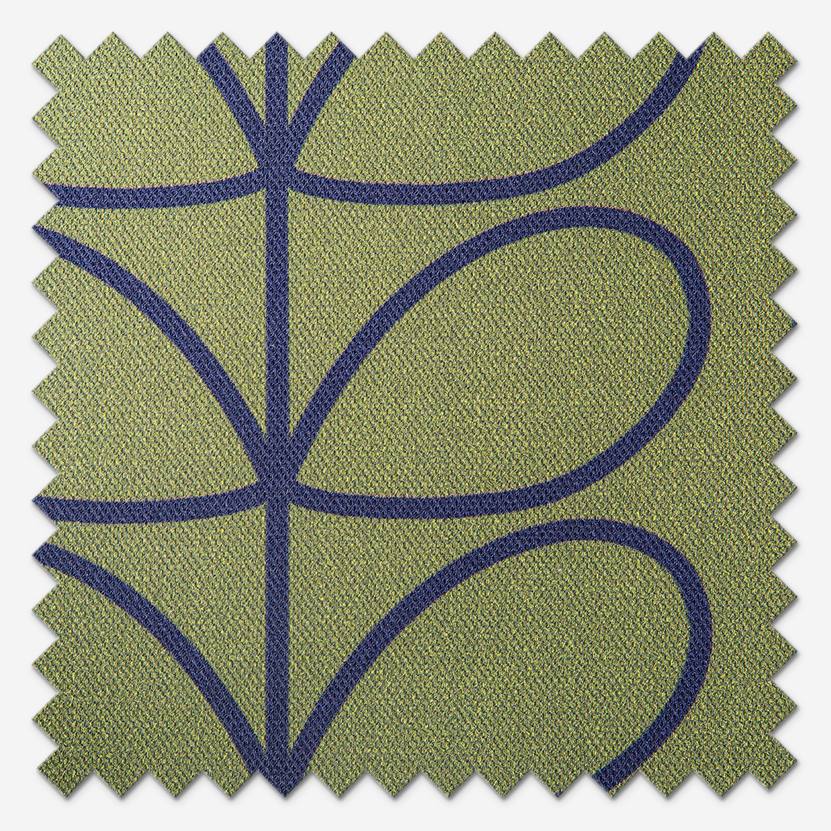 Orla Kiely Linear STEM Balena Biancheria da Letto: Copripiumino, Singolo 135x200cm - Blu, Copripiumino, Super King 260x220cm
