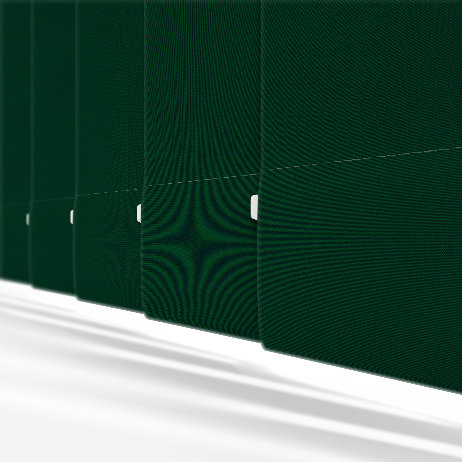 Deluxe Plain Forest Green Vertical Blind Blinds Direct