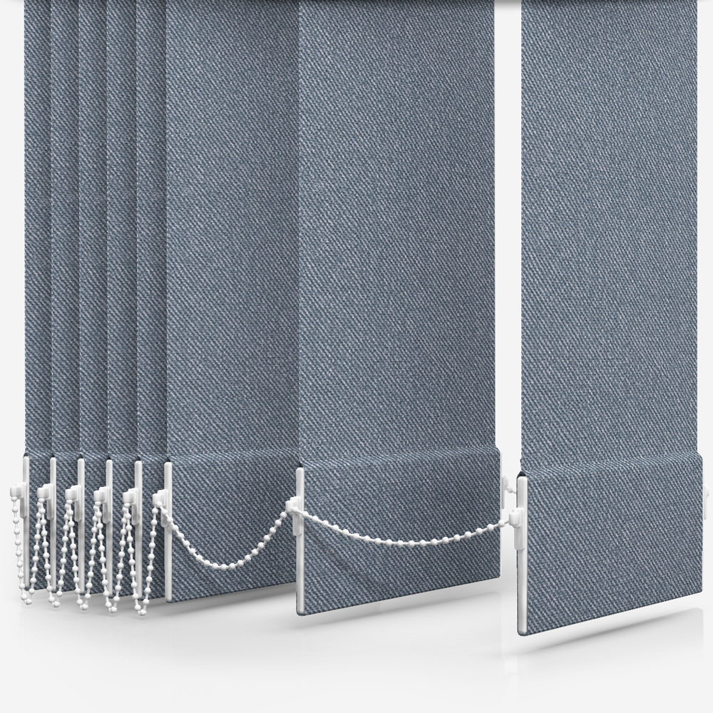 Denim Blue Jean Vertical Blind Blinds Direct