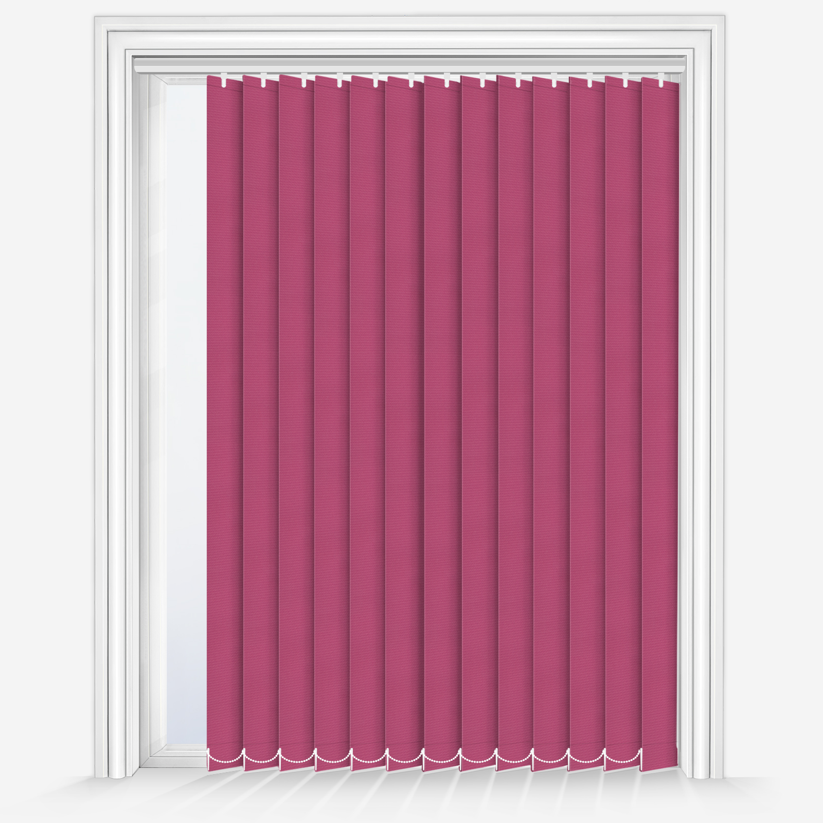 Serese Pink Made to Measure Replacement Vertical Blind Slats Louvres 89mm 