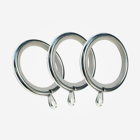 Rings For 28mm Allure Classic Polished Chrome Ball Curtain Pole